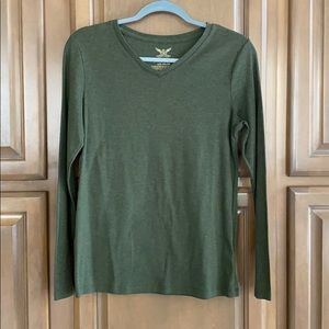 Green Long Sleeve Shirt | Size L